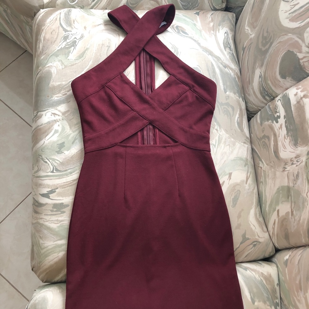 Burgundy dress S